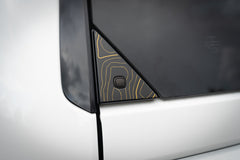 Topo Rear Glass Button Trim Overlay - 2024+ Land Cruiser