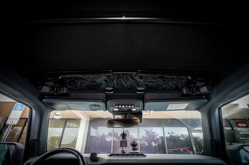 Topo Soft Top Bronco Panel Overlay - 2021+ Bronco Factory Soft Top