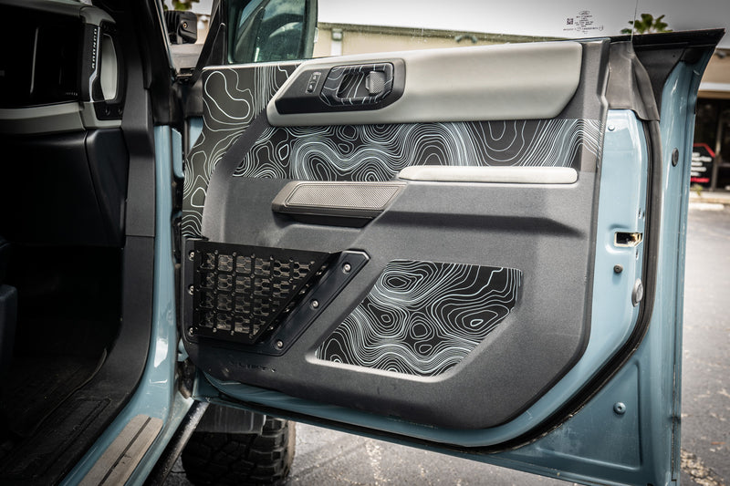 Topographic Upper Door Overlay Kit (Printed Series) - 2021+ Bronco 4 Door