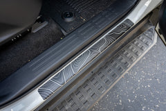 Topographic Door Sill Overlays / Protectors - 2024 Land Cruiser