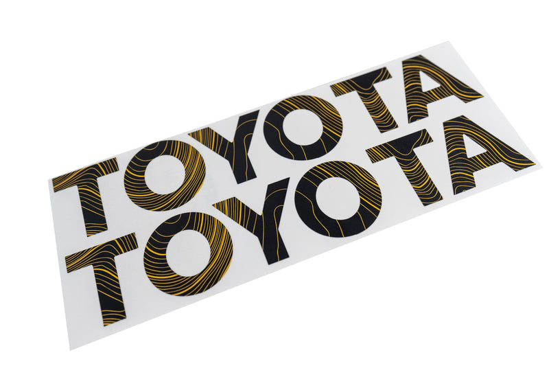 "TOYOTA" Topo Front Grille Emblem Kit - 2024+ Land Cruiser