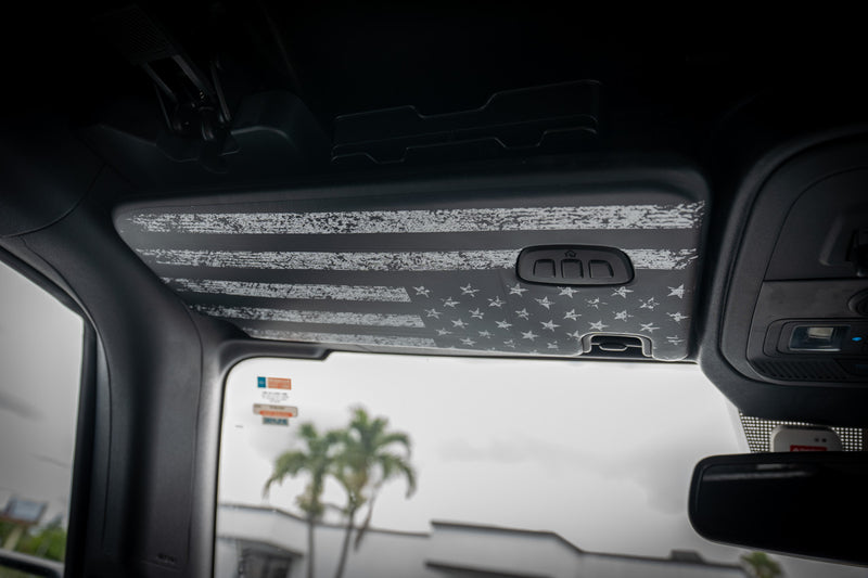 Freedom Series Sun Visor Overlays (Printed Series) - 2021+ Bronco