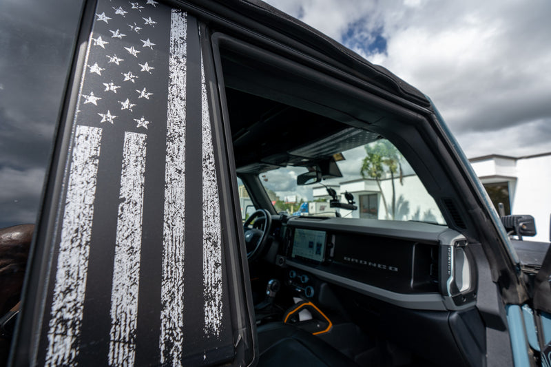 Freedom Series Sun Visor Overlays (Printed Series) - 2021+ Bronco