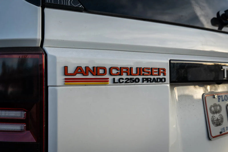 "Land Cruiser" Rear Tailgate Emblem Overlays - 2024+ Land Cruiser