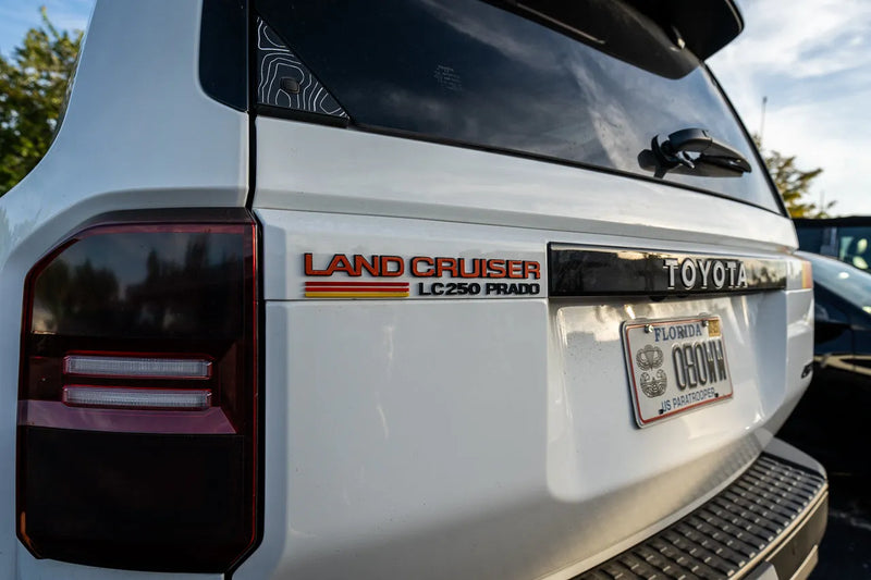 "Land Cruiser" Rear Tailgate Emblem Overlays - 2024+ Land Cruiser