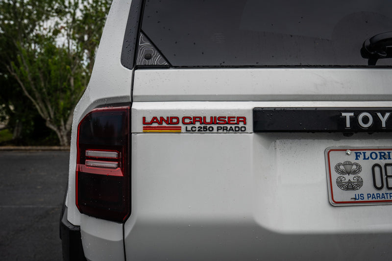 "Land Cruiser" Rear Tailgate Emblem Overlays - 2024+ Land Cruiser