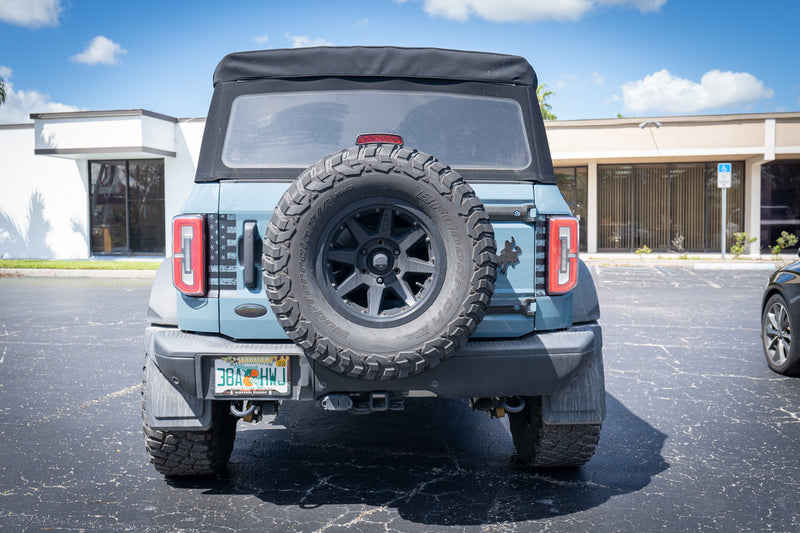 American Flag Middle Tailgate Overlays - 2021+ Bronco