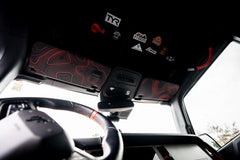 Topo Interior Sun Visor Overlays (Printed Series) - 2021+ Bronco (NO Homelink) - StickerFab