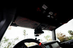 Topo Interior Sun Visor Overlays (Printed Series) - 2021+ Bronco (with Homelink) - StickerFab