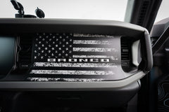 Freedom Series American Flag Dash Overlay - 2021+ Bronco