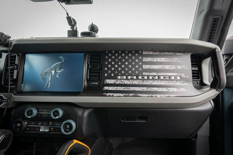 Freedom Series American Flag Dash Overlay - 2021+ Bronco