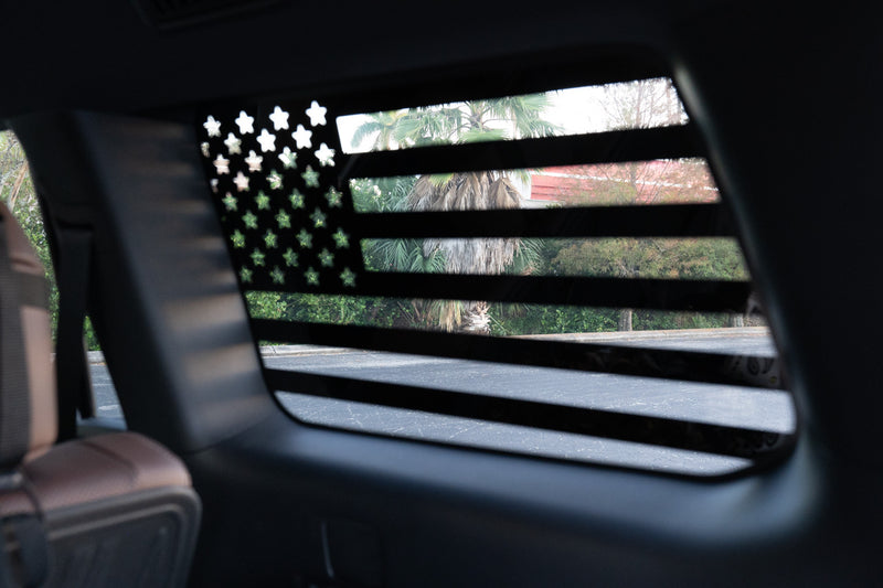 American Flag Rear Window Overlays - 2024+ Land Cruiser / GX 550