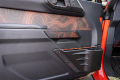 Topo Interior Front Door Grab Handle Overlay Kit (Printed + Laser Series) - 2021+ Bronco - StickerFab