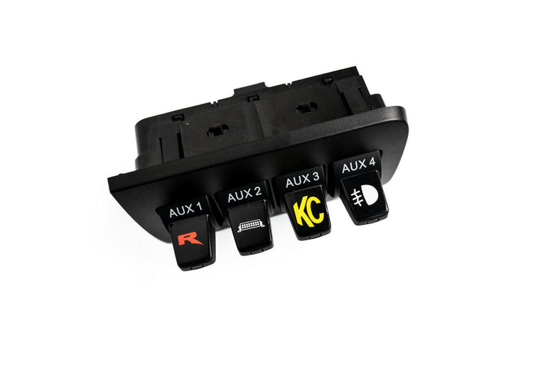 Printed Series Auxiliary Switch Labels (Upfitter) - 2010-2014 F-150 / 2015+ Transit / 2011-2016 Super Duty - StickerFab