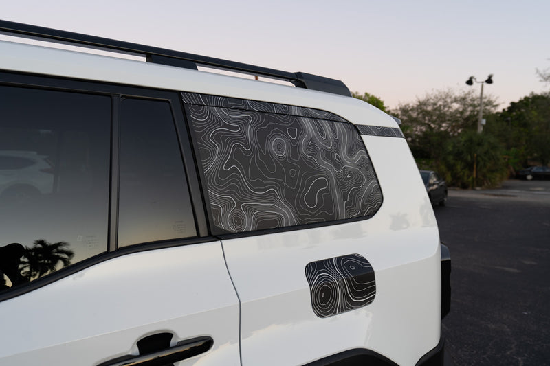 Topographic Rear Trim Overlays (6pcs) - 2024+ Land Cruiser / GX 550