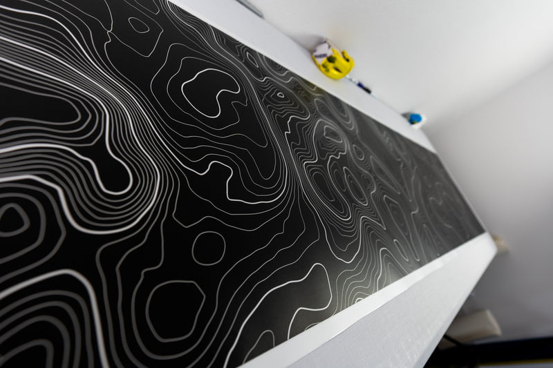 Topographic Map Premium Print Vinyl Rolls (3' or 6') - Matte Finish