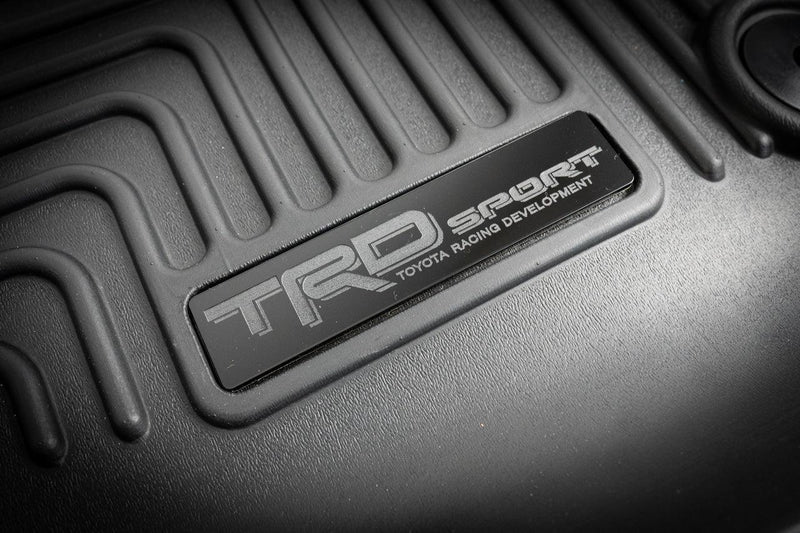 "TRD Sport" Husky Floor Mat Logo (Etched Acrylic) - Universal - StickerFab