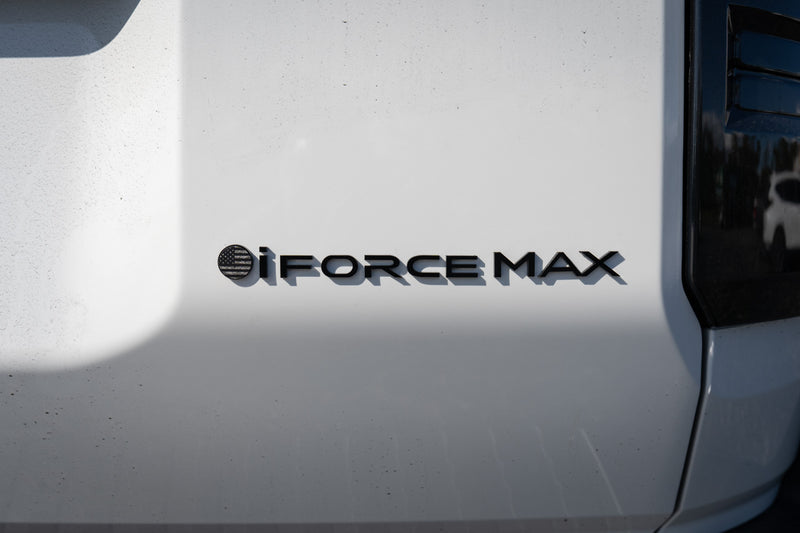 Black iForceMax Acrylic Tailgate Emblem - 2024+ Land Cruiser