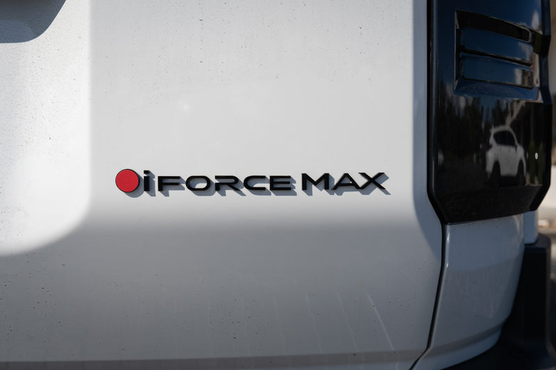 Black iForceMax Acrylic Tailgate Emblem - 2024+ Land Cruiser