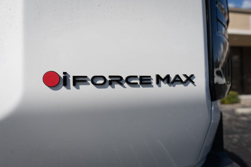 Black iForceMax Acrylic Tailgate Emblem - 2024+ Land Cruiser