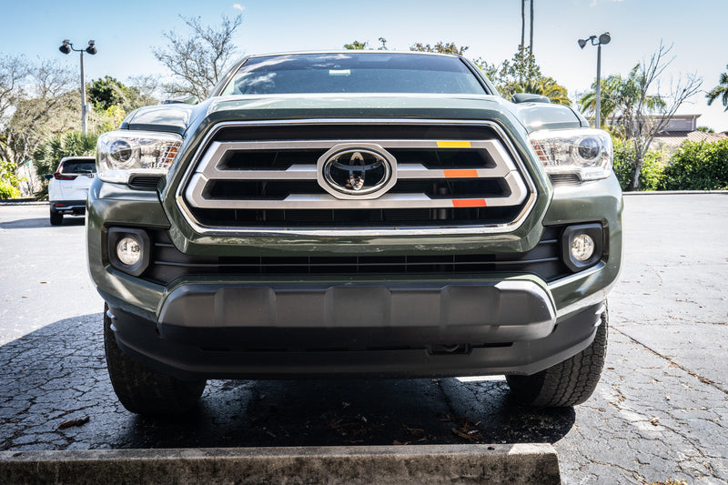 TRD Style Heritage Tri Bar Overlays (Printed Series) - 2016-2023 Tacoma - StickerFab