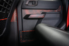 Topo Rear Door Net Trim Overlay Kit (Printed Series) - 2021+ Bronco - StickerFab