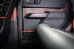 Topo Rear Door Net Trim Overlay Kit (Printed Series) - 2021+ Bronco - StickerFab