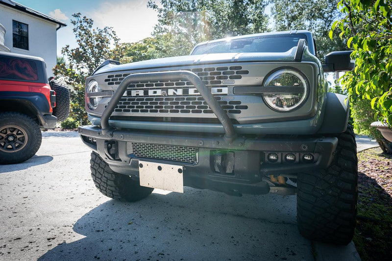 OSD Center Grille Guard Panel - 2021+ Bronco (HD Modular Bumper) - StickerFab