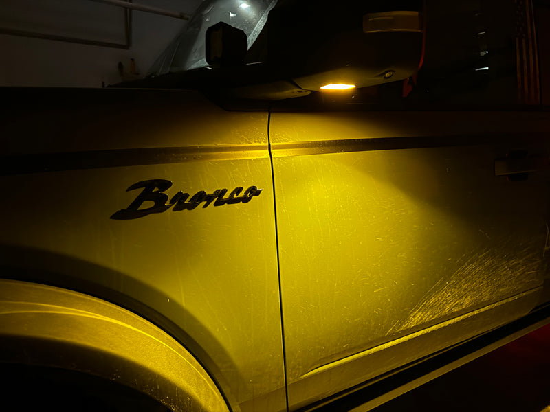 Puddle Light Covers (Amber or Yellow) - 2021+ Bronco