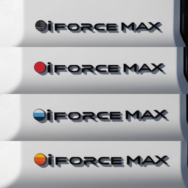 Black iForceMax Acrylic Tailgate Emblem - 2024+ Land Cruiser