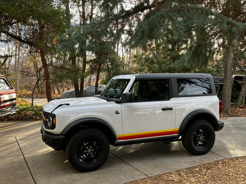 Retro Vintage Lower Door Protection - 2021+ Bronco - StickerFab