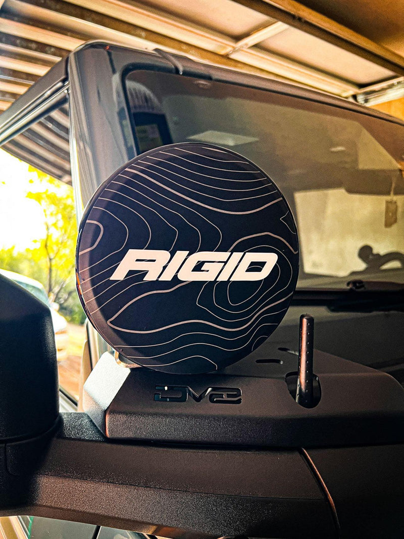 Rigid 360 Series 6" Light Cover Topo Overlays - Universal - StickerFab