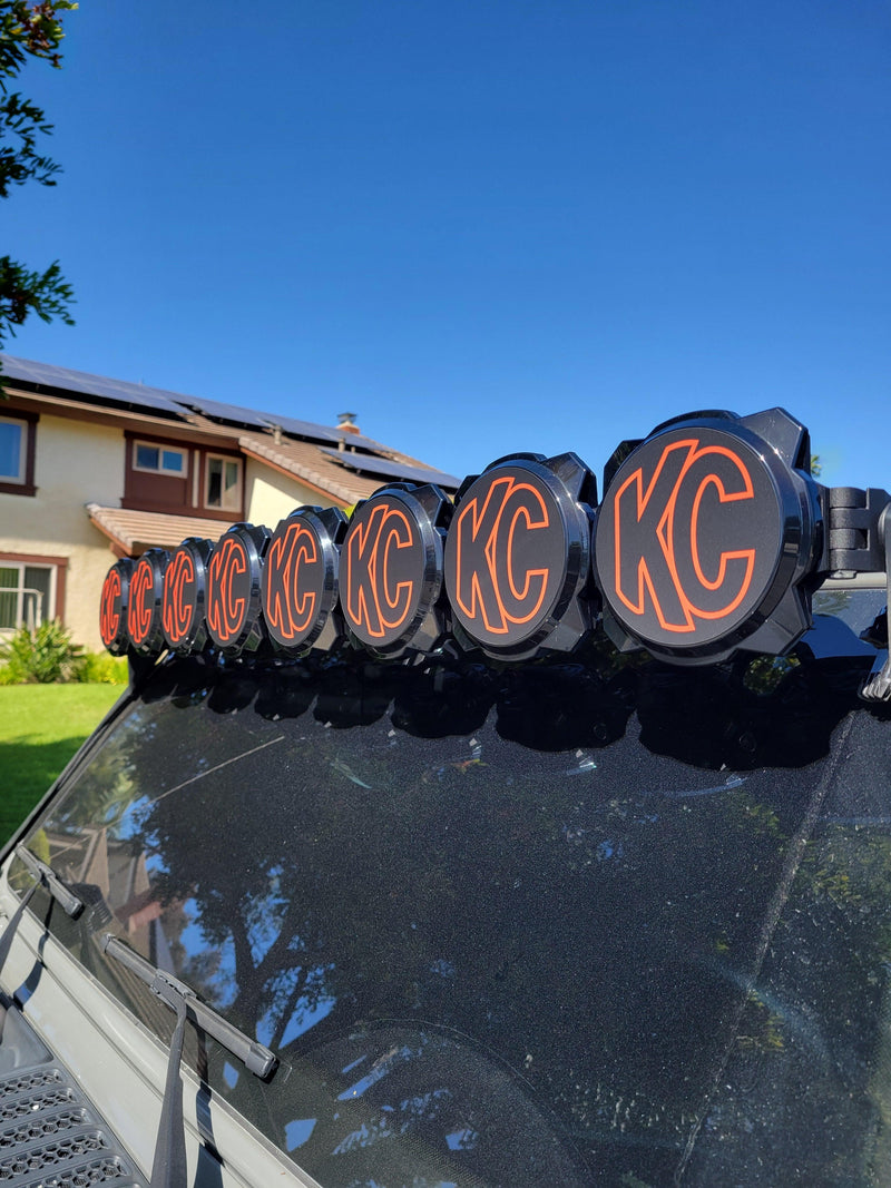 KC HiLITES Pro6 / Titan Gravity Light Cover Overlays - Universal - StickerFab