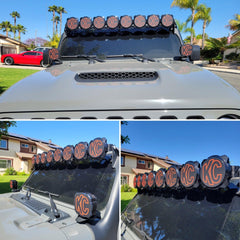 KC HiLITES Pro6 / Titan Gravity Light Cover Overlays - Universal - StickerFab