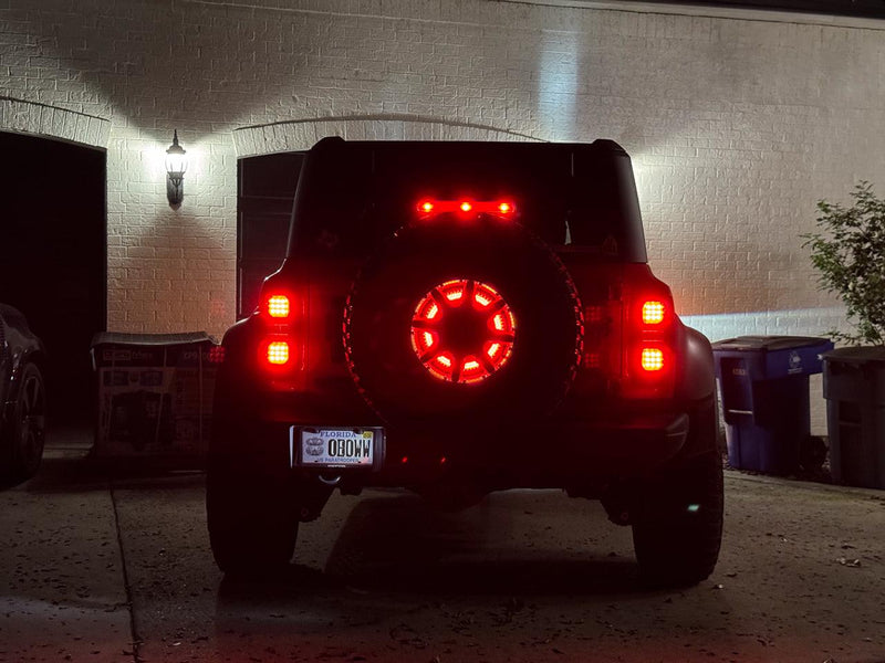 OS Lighting Spare Tire Wheel Ring Third Brake Light - *2021+ Bronco - StickerFab