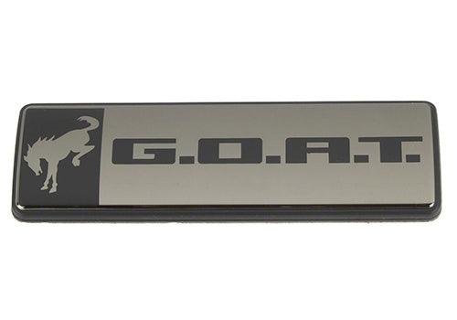 Ford OEM Black Chrome G.O.A.T. Emblem - 2021+ Bronco / Bronco Sport / Universal - StickerFab
