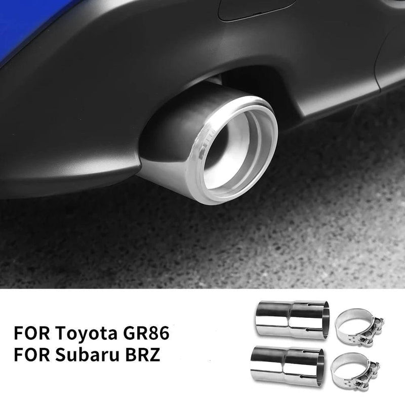 OSD Exhaust Tip Extenders for OEM Exhausts fits 2022+ BRZ / GR86 - StickerFab