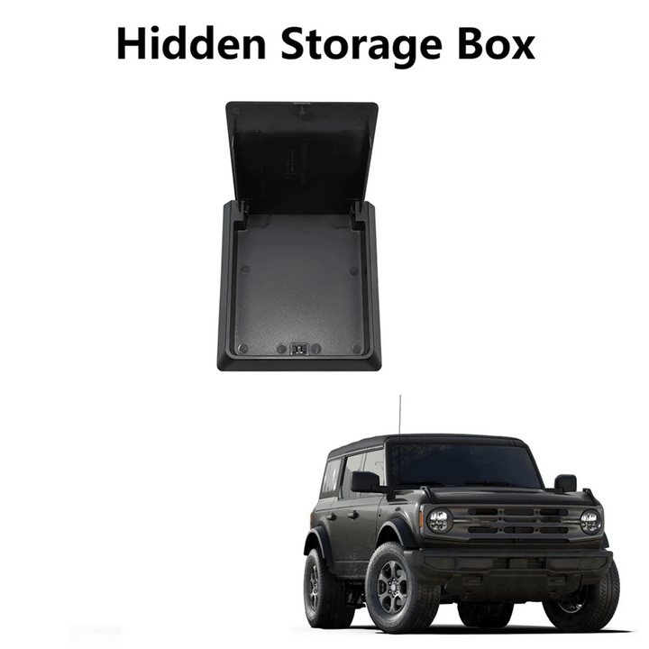 OSD Simple Hidden Storage Box for Center Console Lid - 2021+ Bronco - StickerFab
