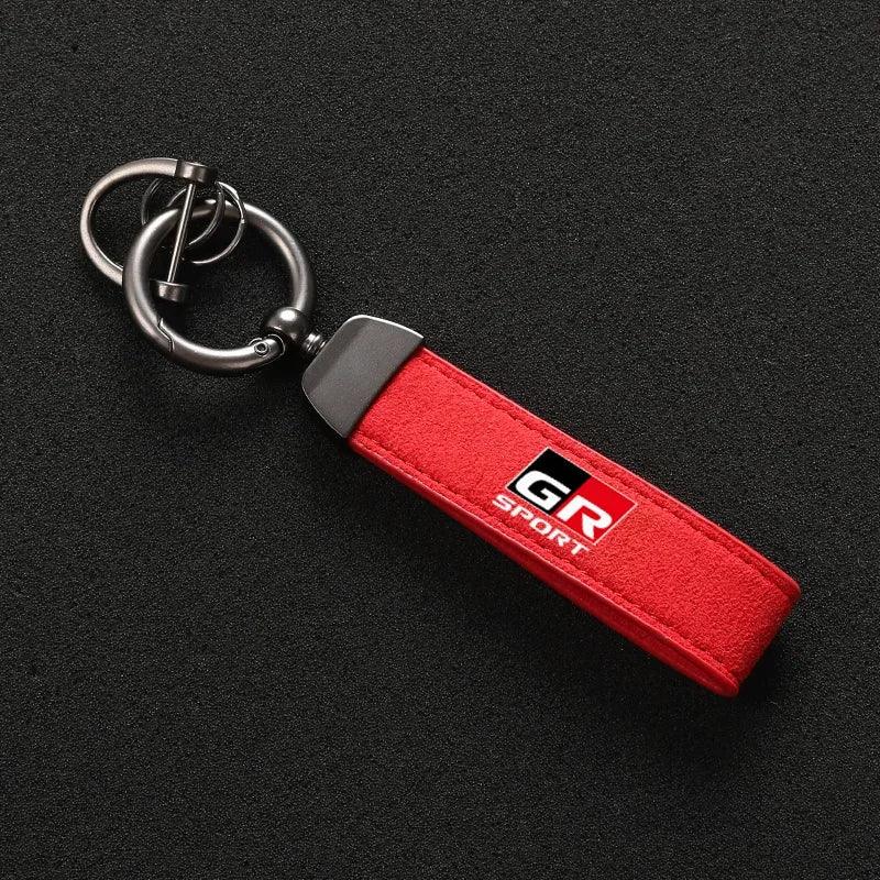 OSD "GR" Suede Keychain for Toyota GR86 / Corolla - StickerFab