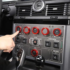 OSD Climate Control / Center Dash Aluminum Knob Rings - 2024+ Grenadier - StickerFab