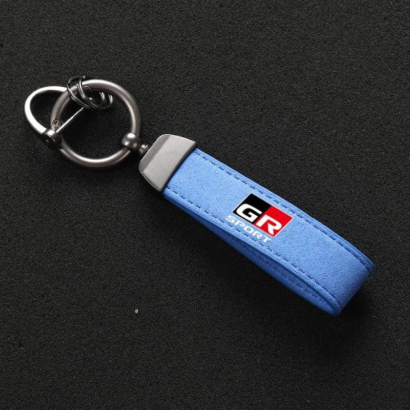 OSD "GR" Suede Keychain for Toyota GR86 / Corolla - StickerFab