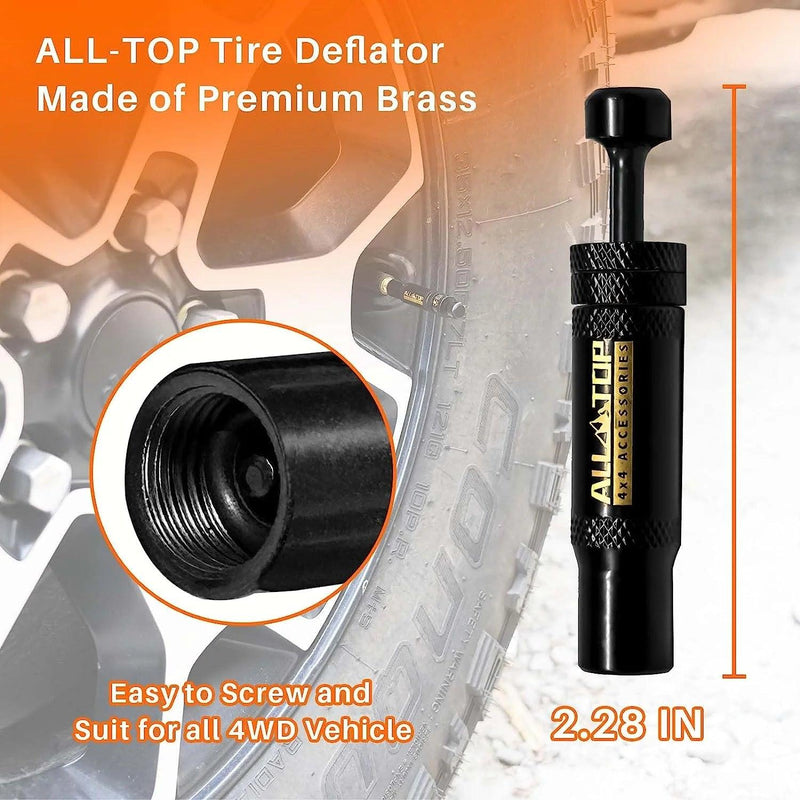 Adjustable Auto-Stop Tire Deflator Valve Kit - Universal - StickerFab