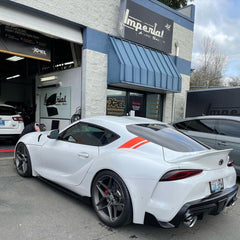 A91 Style Supra Rear Decklid Stripes - 2020+ Supra - StickerFab