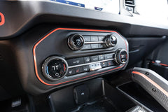 AC Controls Outline (Printed Series Vinyl) - 2021+ Bronco - StickerFab