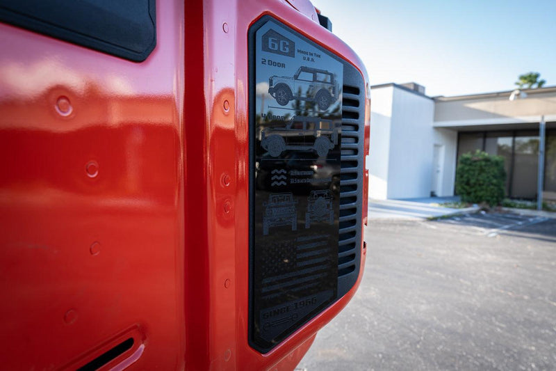 Acrylic Laser Series Tailgate Plate - 2021+ Bronco - StickerFab