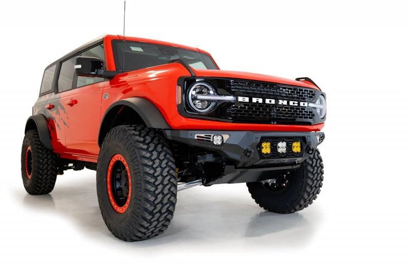 Addictive Desert Designs Bomber Front Bumper (w/ 3 Baja Designs LP4 Mounts) - 2021+ Bronco - StickerFab