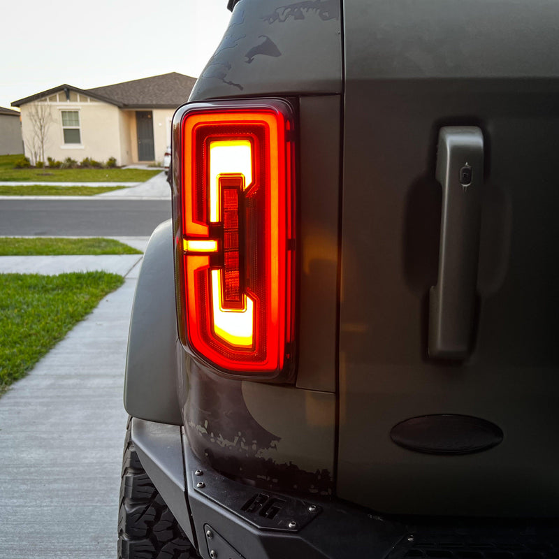 Archaic Dual Compatibility OE+ Sequential Style LED Taillights - 2021+ Bronco - StickerFab