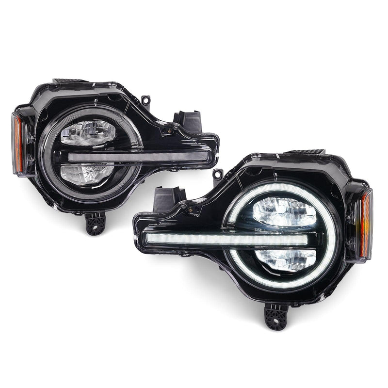 Archaic R Style High Output LED Headlights - 2021+ Bronco - StickerFab