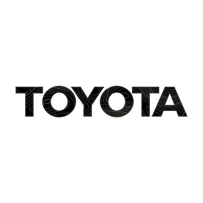 "TOYOTA" Topo Rear Tailgate Emblem Overlays - 2024+ Land Cruiser