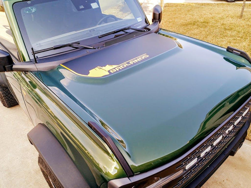 Badlands South Dakota Stealth Hood Overlay - 2021+ Bronco - StickerFab